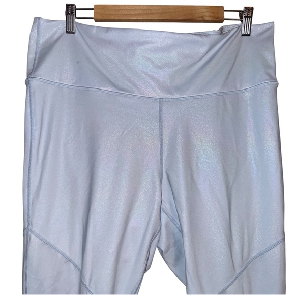 FABLETICS PureLuxe Iridescent Powder Blue High-Waisted 7/8 Leggings Size 2X - Picture 7 of 14